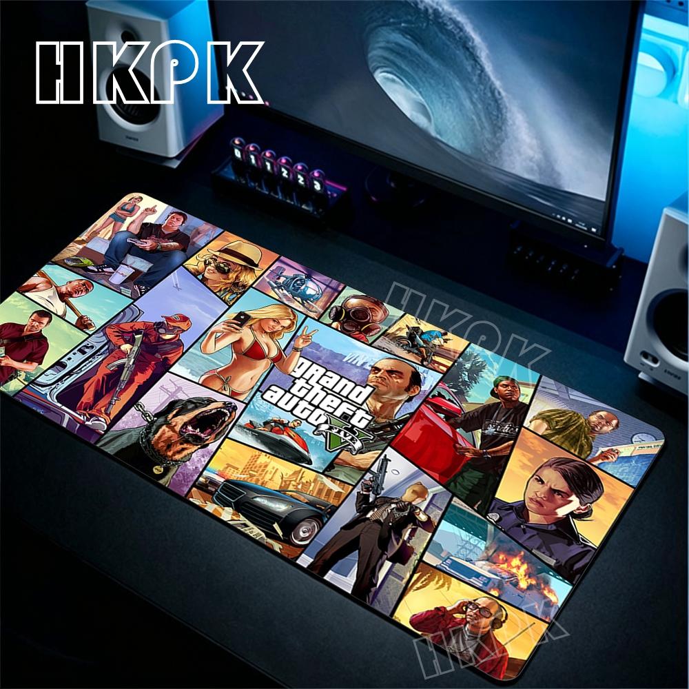 XL Grand Theft Auto GTA Επιφάνεια Ποντικιού Παιχνιδιάρικη Υπολογιστή Γραφείου Αξεσουάρ Mousepad Αντιολισθητικό Λάστιχο Μεγάλο Χαλάκι Δώρα για φίλους