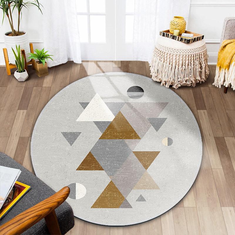 Nordisches Wohnzimmer Runder Teppich Schlafzimmer Bettvorleger Schminktisch Computerstuhl Bodenmatte