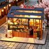 Casa Diy Casa de Muñecas Miniatura de Madera Casa Pequeña Kit Rompecabezas 3D Ensamblaje Juguetes de Construcción Con Muebles Luces LED Regalos para Casa de Muñecas
