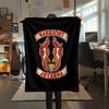 1PC The Warriors Print Flannel Blanket, High quality All Seasons, Home Decor, Warmth and Comfort, Perfect for Christmas Gifts