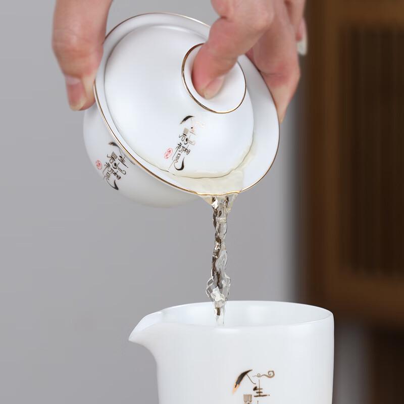 Dehua White Porcelain Travel Tea Set