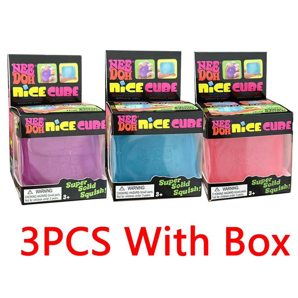 Needoh Nice Cube Sensory Stress Reliever Fidget Tool For Anxiety & Focus Desk Sensory Cube For Adults Holiday Gift
