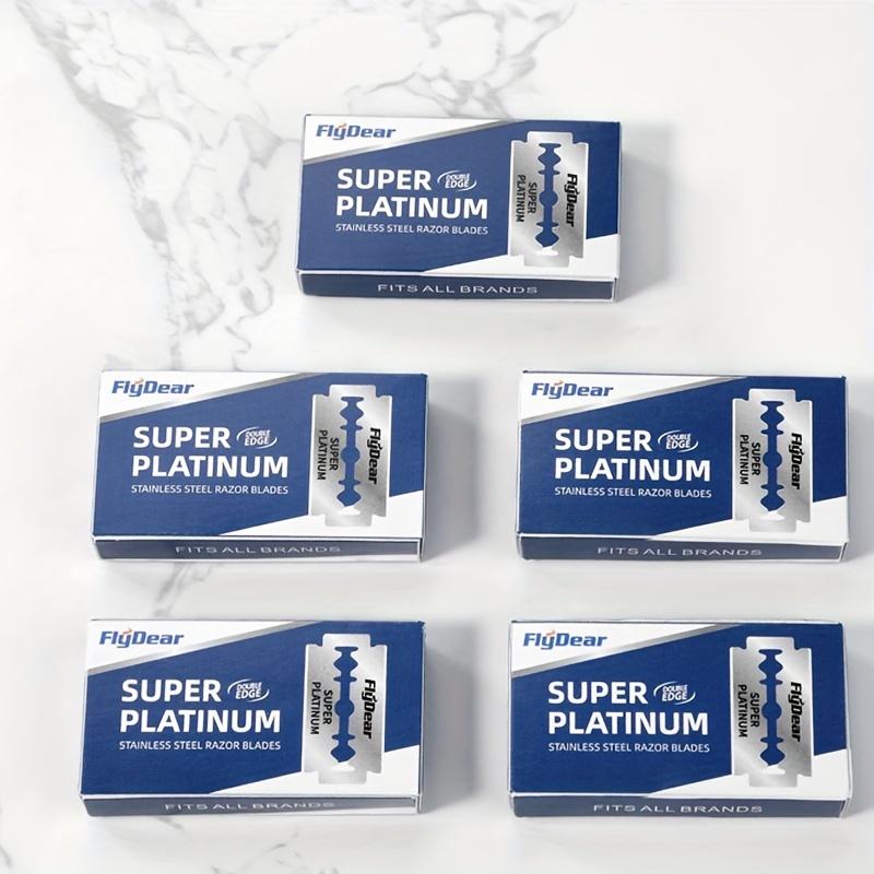10/100pcs Premium Stainless Steel Razor Blades Double Edge Sharp Razors for All Skin Type for Shaves Beard Trimming Hair Removal