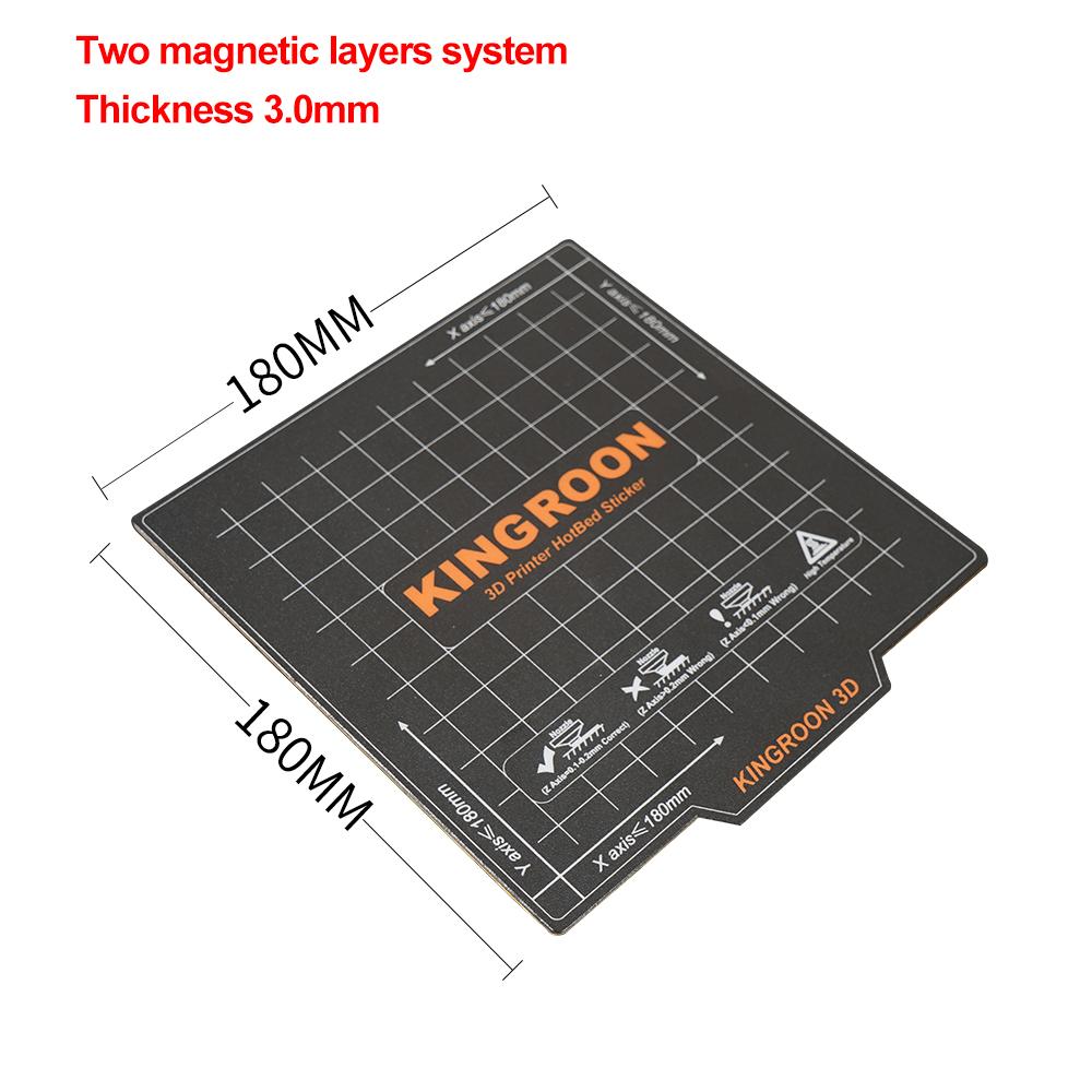 Build Plate Magnetic Heatbed 180 235 310 mm 3D Printer Hot bed Sheet A+B Soft Magnet Build Plate For KP3S KP5L Ender 3