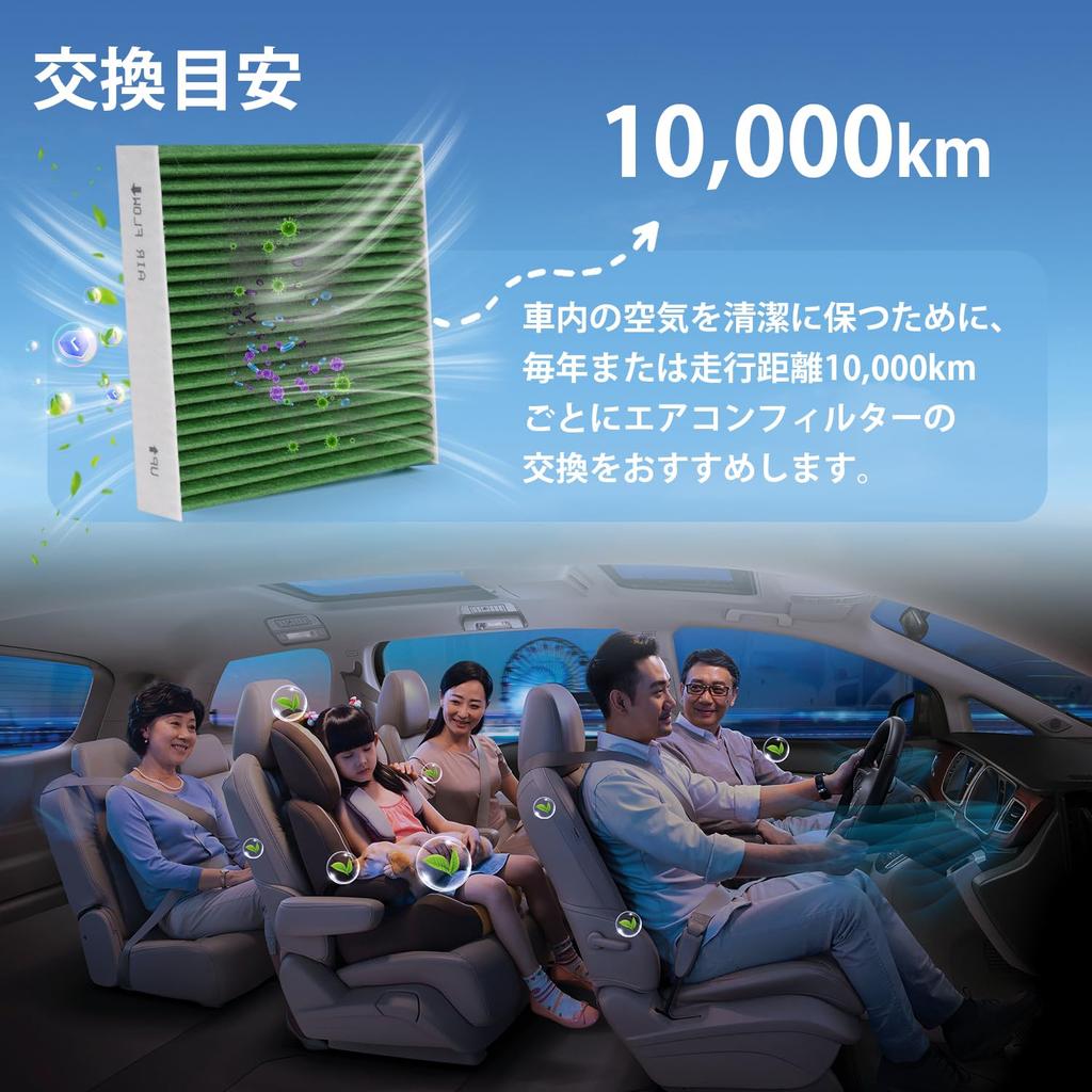 Kotesoto Air Conditioner Filter DCC3008 Car Air Conditioner Filter for Honda Freed Features and Pollen Special High Dust Activated Replacement 1