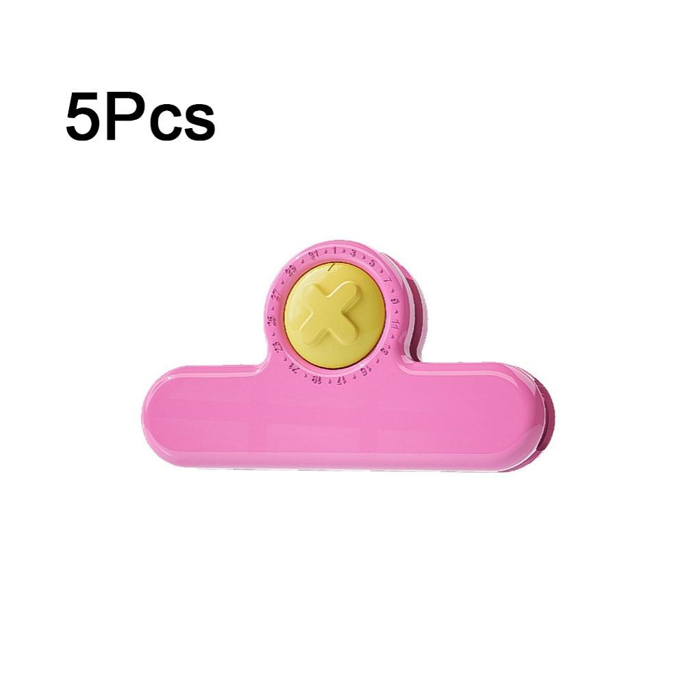 

5Pcs Moisture-proof Dopamine Sealing Clamp Decorative Food Bag Clip for Home