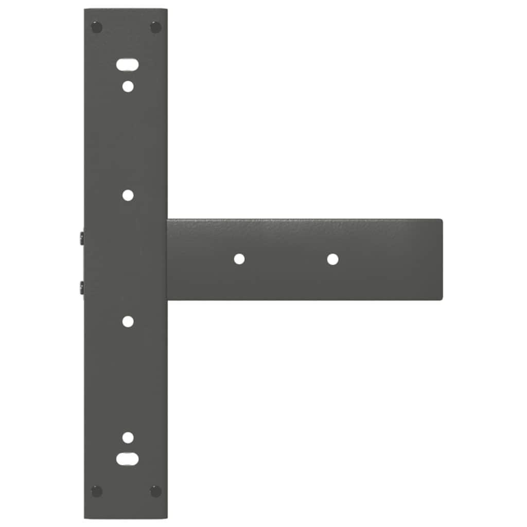 Vidaxl Bar Table Legs, 2 Pcs, Anthracite, 50X35X(90-91)Cm, Steel