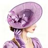 Exquisite Feather Fascinator Hat French Tea Party Hat Retro 1920s Hair Accessories  Dance Show
