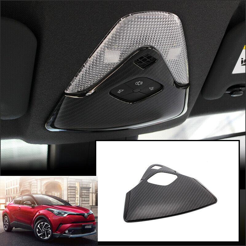 ABS Carbon Fiber Car Front Reading Light Cover Trim ,Celling Light Lamp Cover For Toyota C-HR CHR 2016--M53K