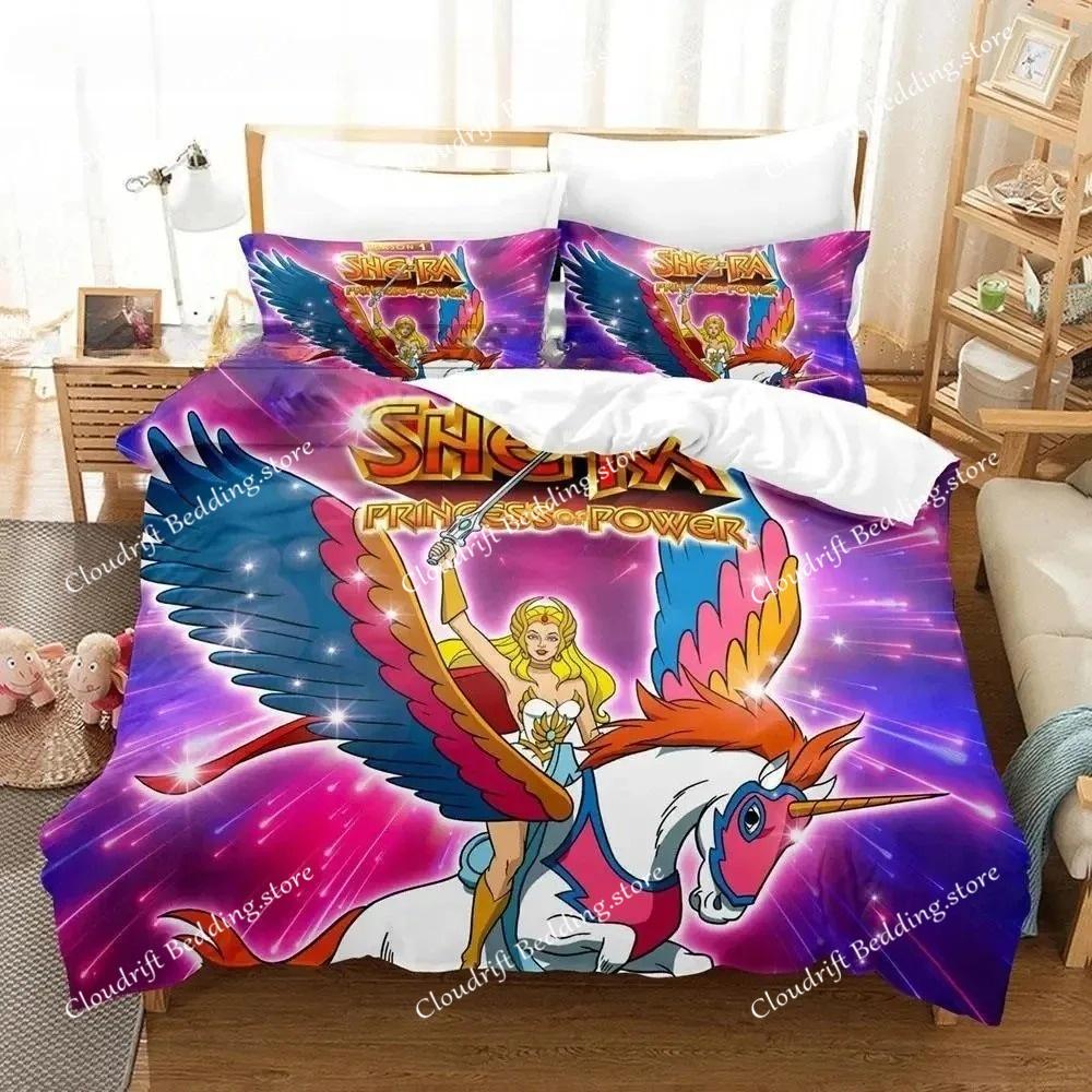 She Ra Und Die Prinzessinnen Der Macht Bettwäsche Set Einzelbett Twin Full Queen King Size Bettset Aldult Jungen Schlafzimmer Bettbezug Sets 3D