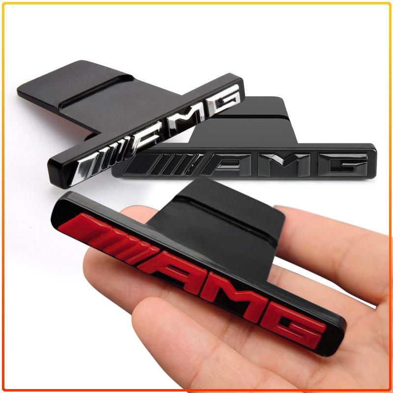 1 ud. Insignia Emblema Logo Parrilla Delantera AMG Decoración Estilo para Parrilla de Coche Mercedes Benz Clase GLE GLC A B C E W176 W246 W205 W213