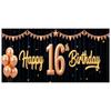 Balloon Decoration 16th Celebration Event Banner Birthday Backdrop for Sweet 16 Celebration Holiday Celebration Event Decoration