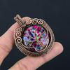 Tree Of Life Multi Fire Labradorite Pendant Gemstone Jewelry, 999 Copper Wire Wrapped Pendant, Gift For Women Handmade Pendant