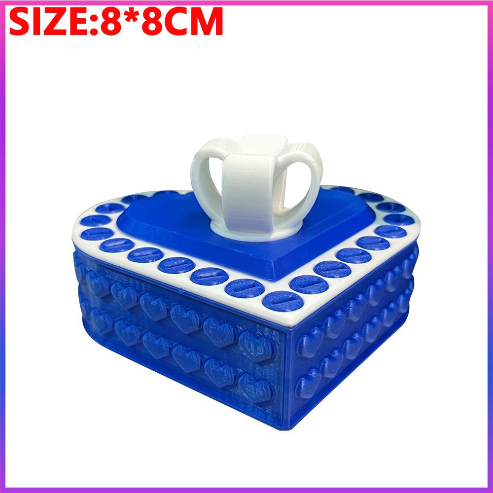Latest 3D Printed Present Box Love Annoying Present Box With Screws Playful Prank Screw Box Colorful Exquisite Sundries Storage Container