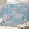 Cinnamoroll Wall Art Grade 2 Blackout Curtains Set of 2 Width 100 X Length 178 Cm Characters Corne Washable Heat Insulation Blackout SB-670-S