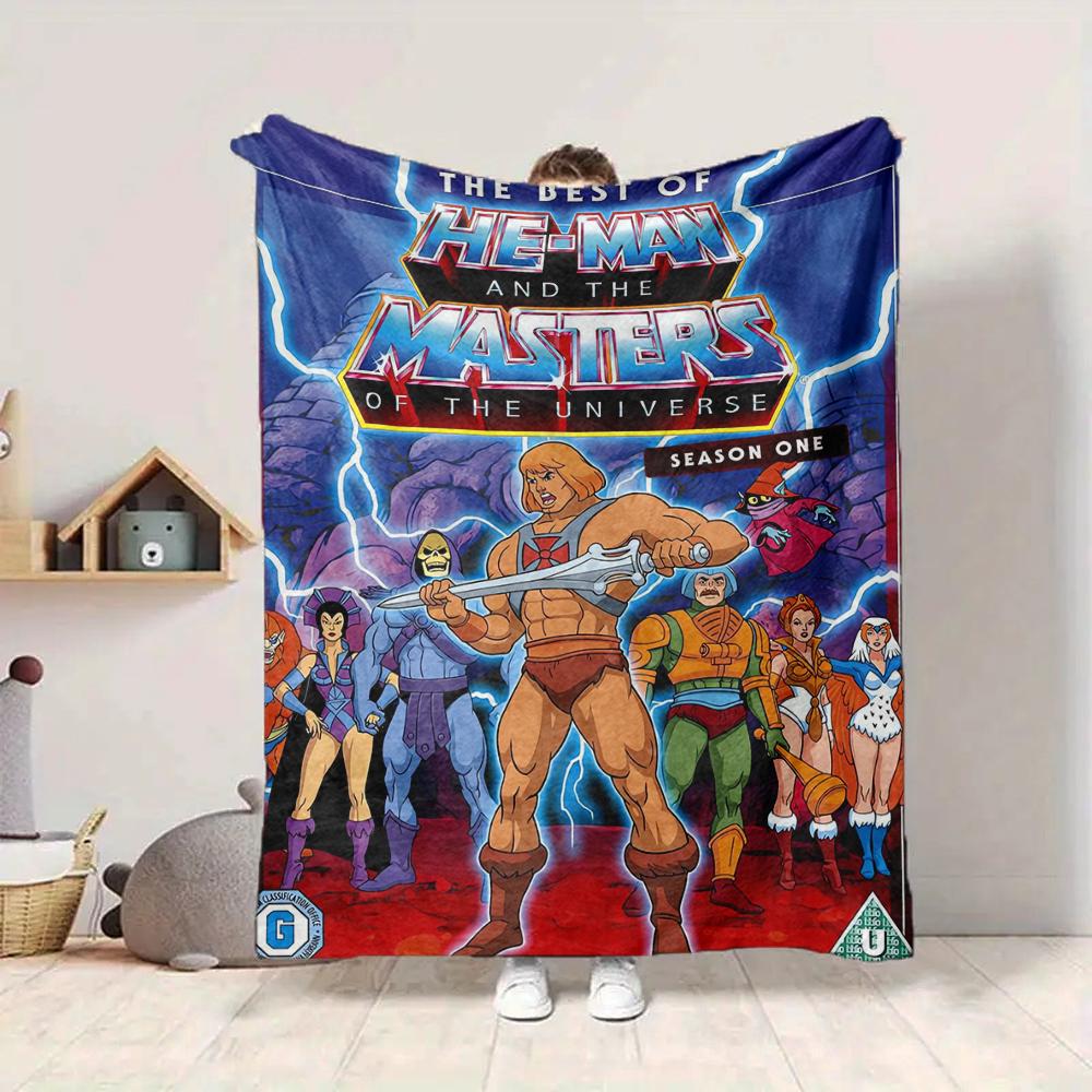 1Pc Heman Masters Universe Season One Blanket Soft And Comfortable Casual Warm Camping Travel Christmas Halloween Xmas Gift M928112