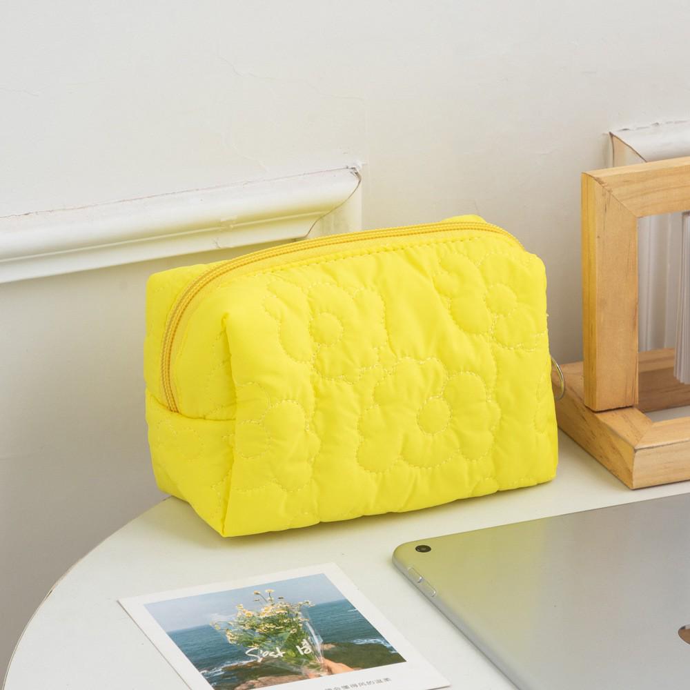 Damen Kosmetiktasche mit Blumenmuster | Lippenstift-, Kabel- und Geldbörsen-Organizer
