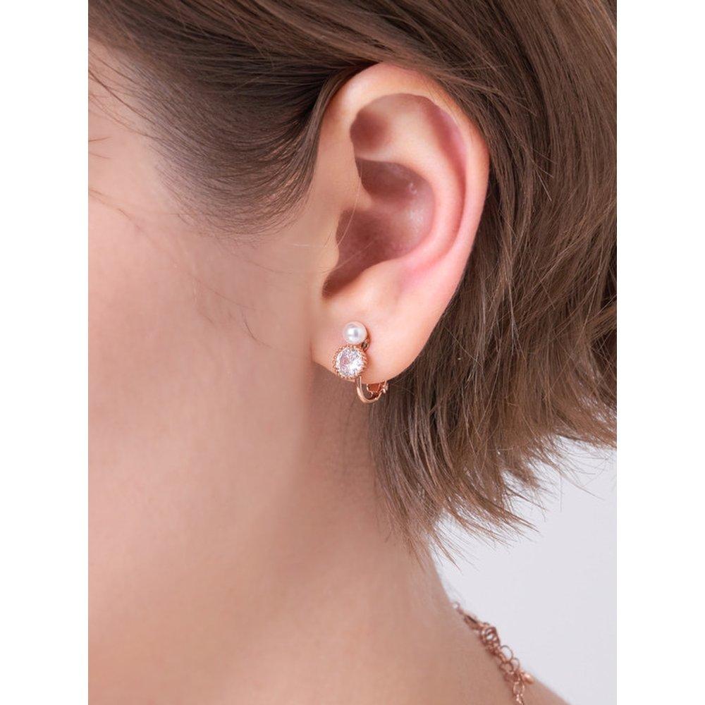 Shining Pearly Stone Bracelet Earrings Elspee500