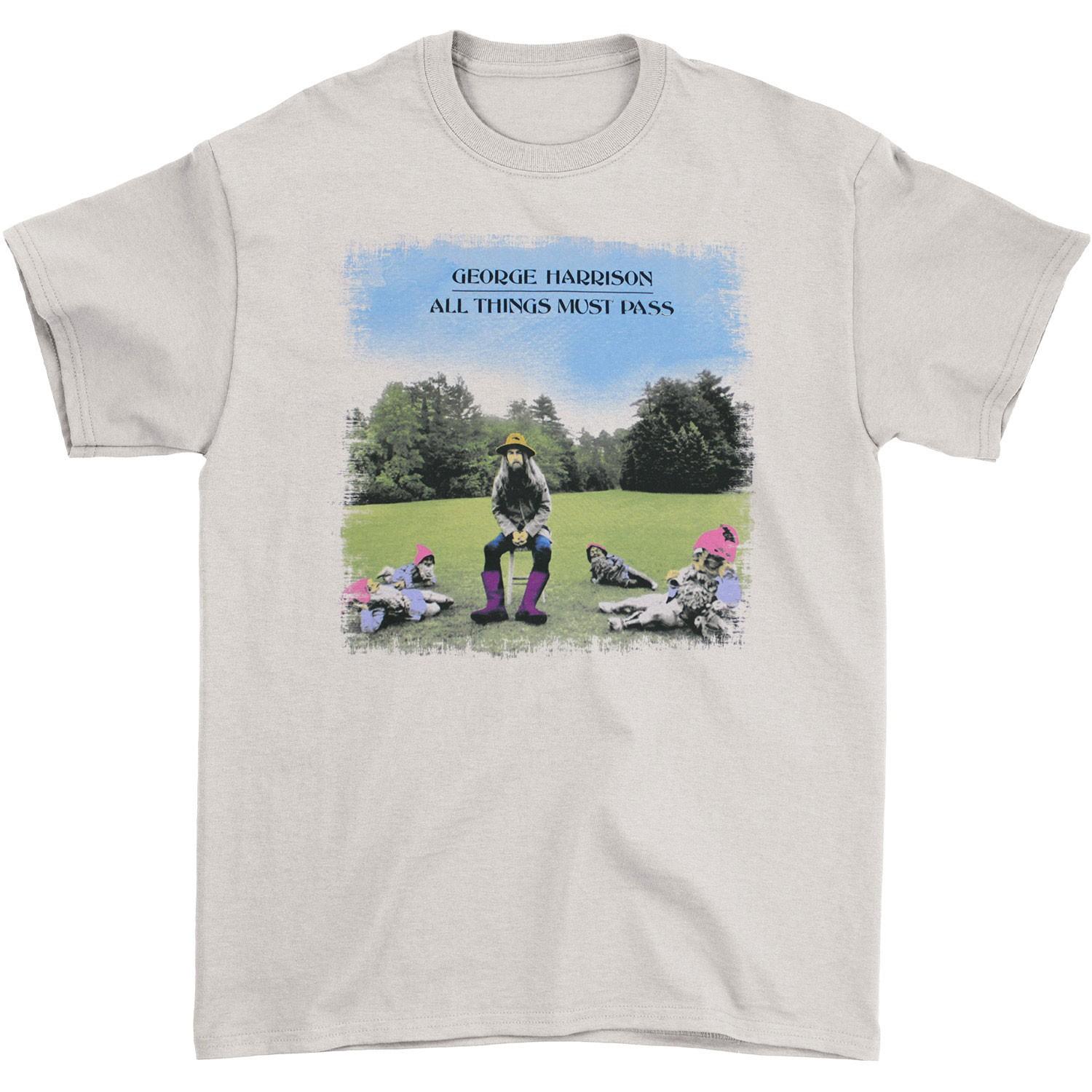 Men s George Harrison All things must pass T-shirt XX-Large Grey L