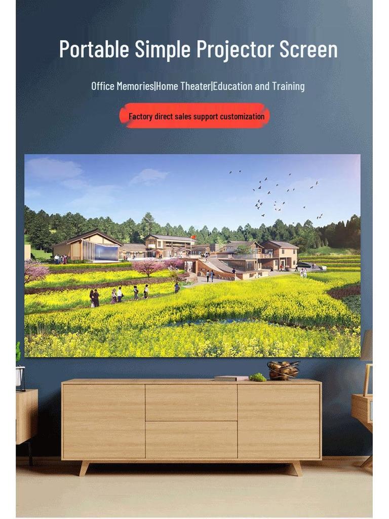 Tragbare Faltbare Outdoor-Projektorleinwand