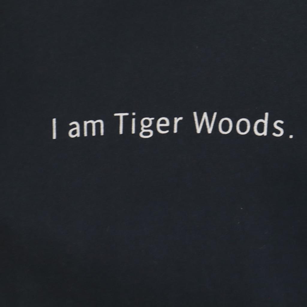 Nike Tiger Woods Print Short Sleeve T-shirt L Black Men's Used