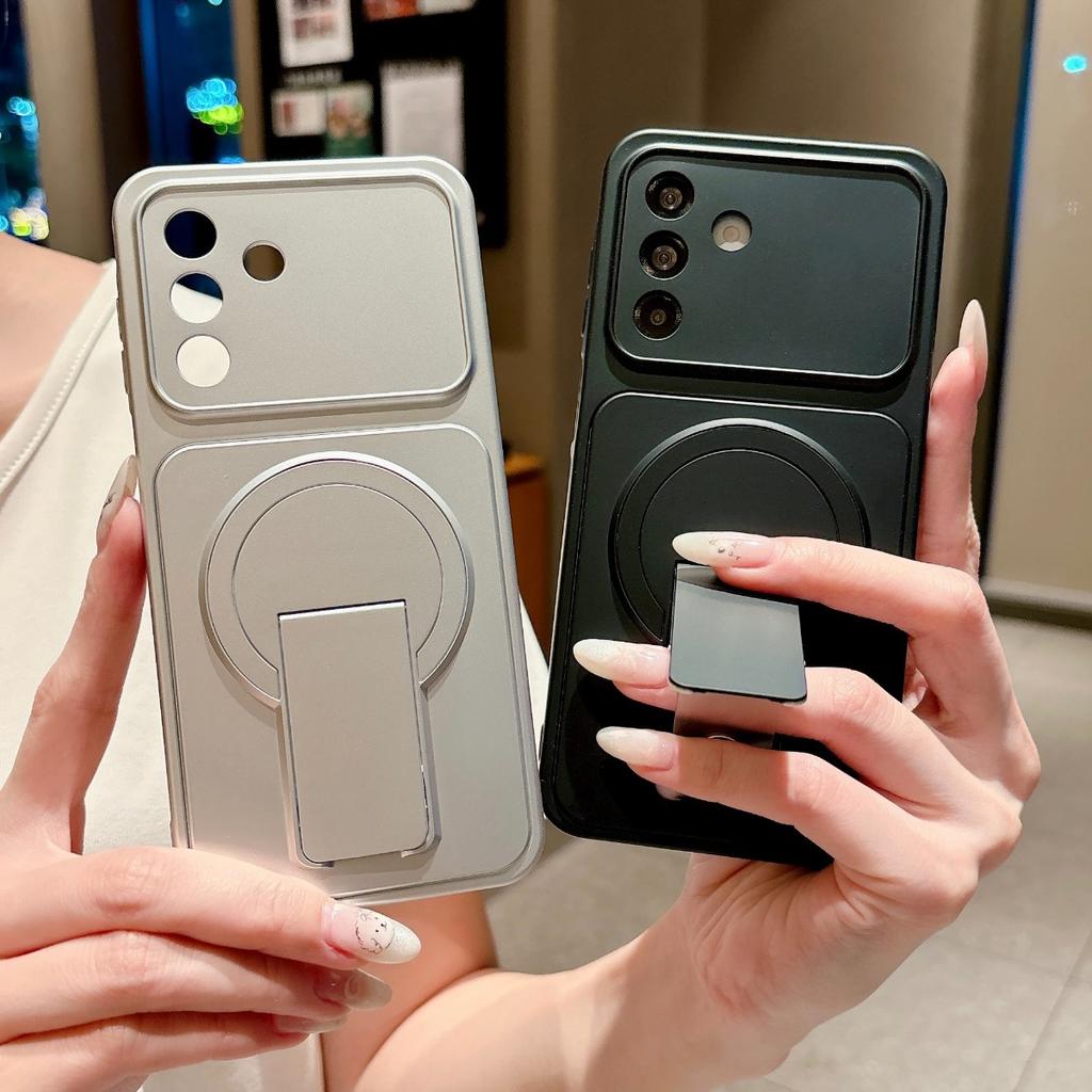 For Magsafe Magnetic Stand Phone Case For Samsung Galaxy A57 A37 A17 A07 A56 A36 A26 A16 A06 A55 A35 A25 A15 Lens Protect Cover