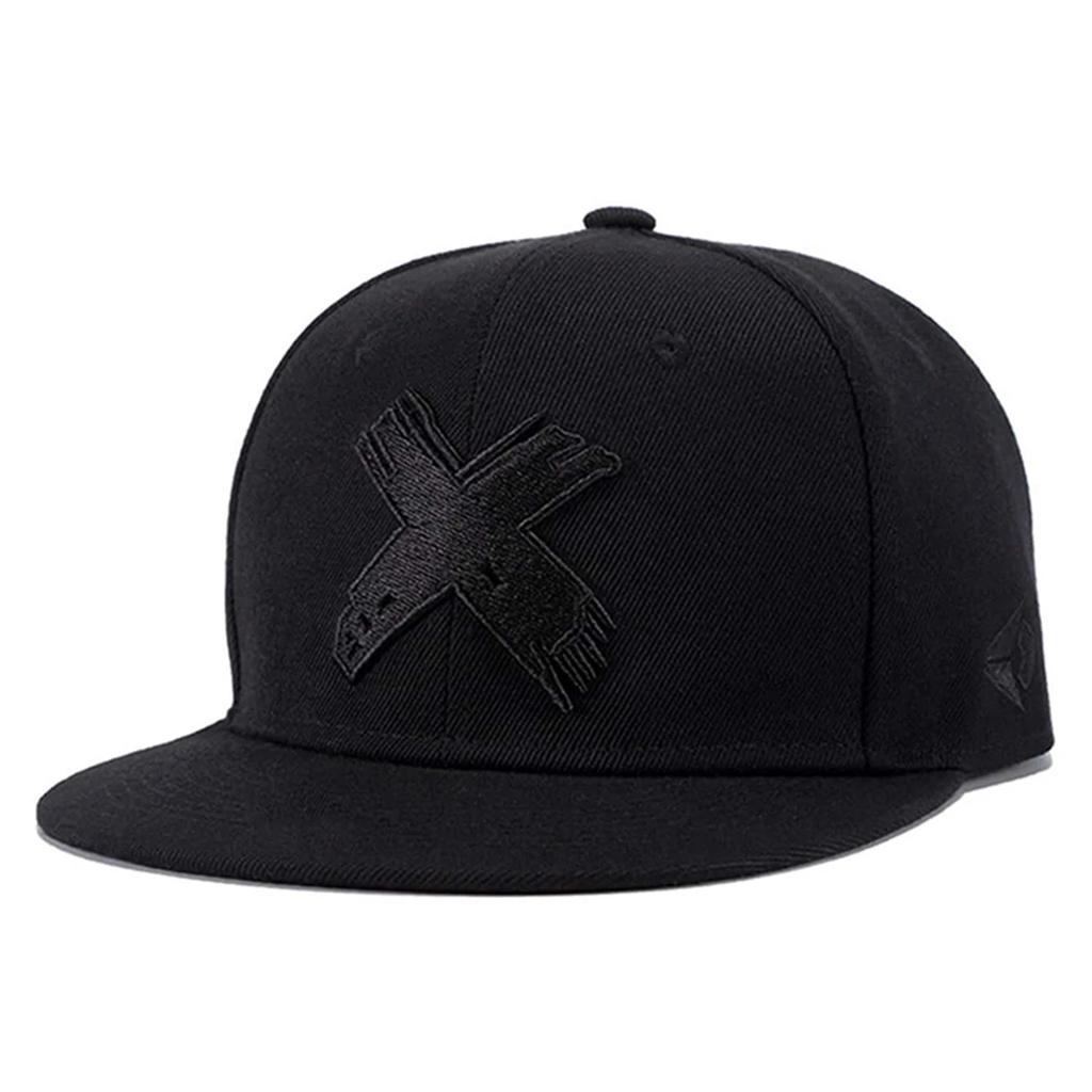 Unisex X Letter Embroidery Hip-hop Hats Spring Autumn Adjustable Casual Snapback Baseball Caps Outdoor Sunscreen Hat