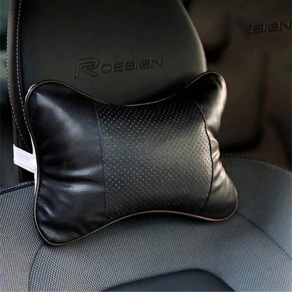 Car Seat Headrest with Breathable Mesh - Auto Safety Head & Neck Rest Cushion Protector