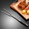 304 Edelstahl Fleischgabel mit Holzgriff, Servier-/Tranchiergabel für Grill BBQ Steak Hähnchen Kochen - Küchenwerkzeuge