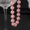 Handmade Pink Acrylic Beaded Necklace Fashion Choker Necklace Neck Chain Simple Clavicle Chain Statement Jewelry