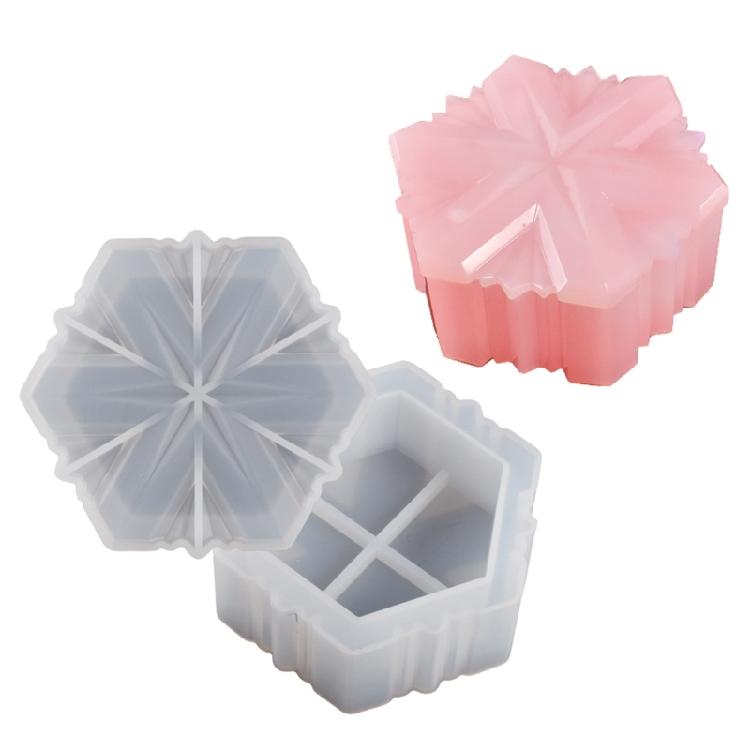 

DIY Epoxy Crystal Birthday Six-pointed Star Mold Silicone Resin Storage Box Mold 1