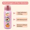 60 New Style Crayon Shin-shiba Cartoon Graffiti Stickers Decorate Refrigerator Skateboard DIY Personalized Stickers