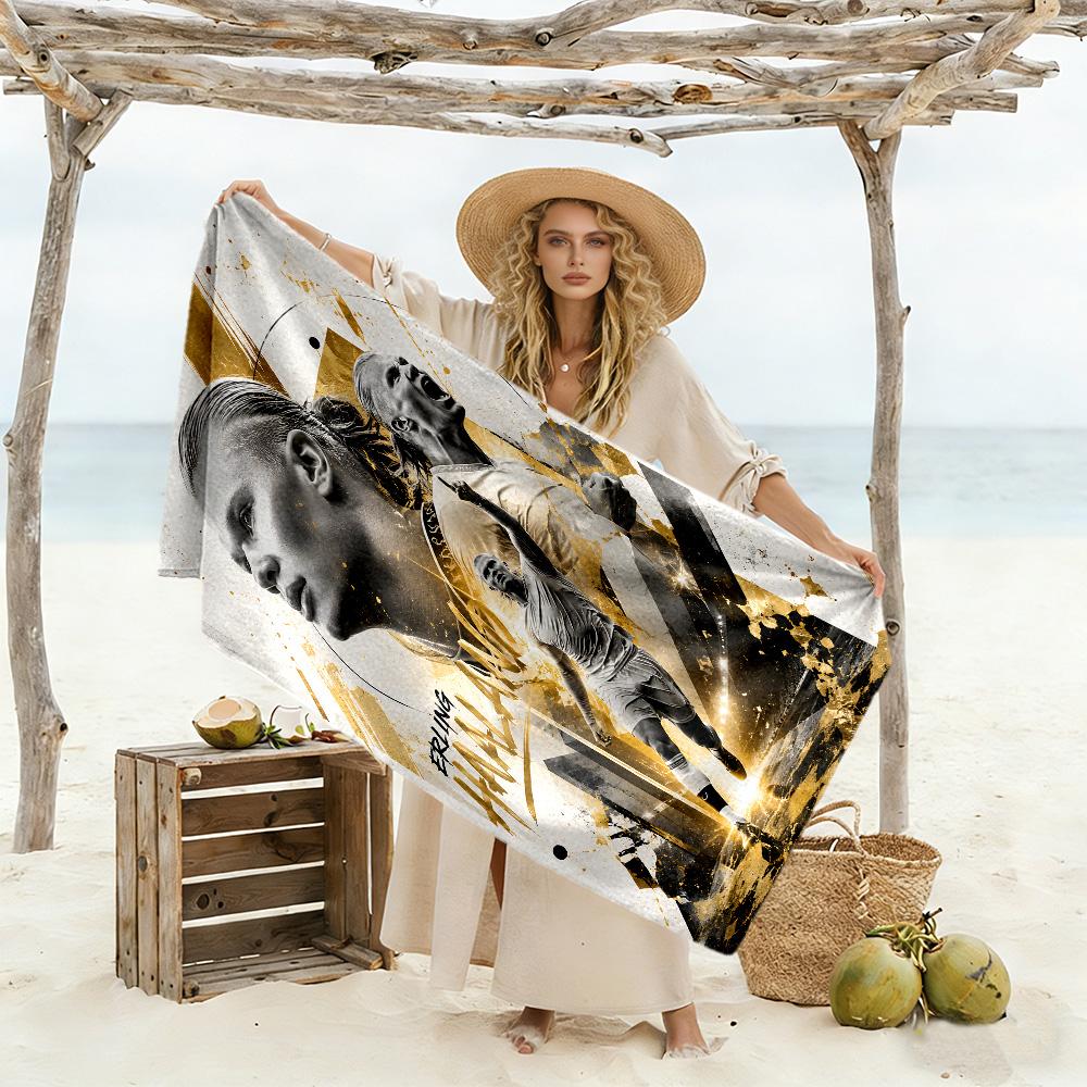 Match Day Celebration Beach Towel Soft Durable Quick-Dry Comfortable Lightweight Perfect for Traveling Yoga Camping and Swimming