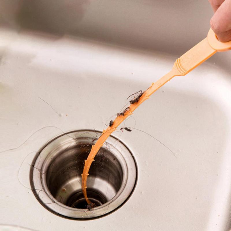Odstraňovač ucpávání odtoku, vlasový had, nástroj na otvírání odtoku, had na dřez pro kanalizaci, kuchyňský dřez, nástroj na čištění koupelny