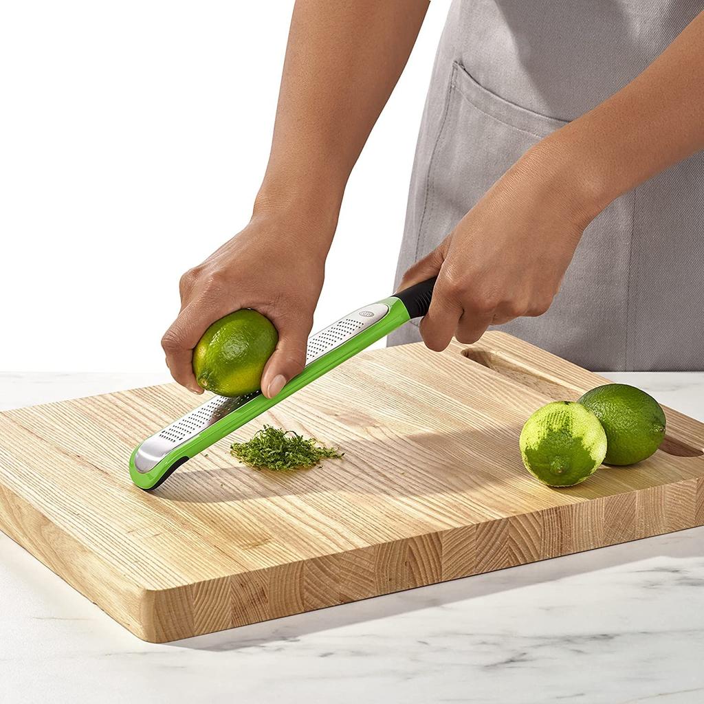 OXO Grater Etching Zester Dishwasher Dryer Compatible Green Ginger Garlic Chocolate Cheese Citrus