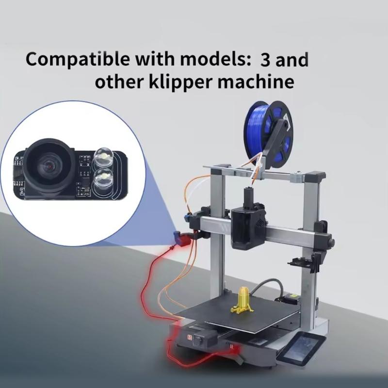 Snap On Real-time Monitoring 3D Printing Camera Attachment for 3/K3C/K3M/K3MC Printers Delivering Imaging