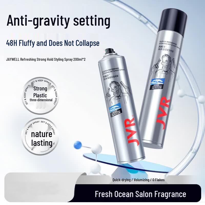 JVR Natural Quick-Dry Strong Hold Hair Spray