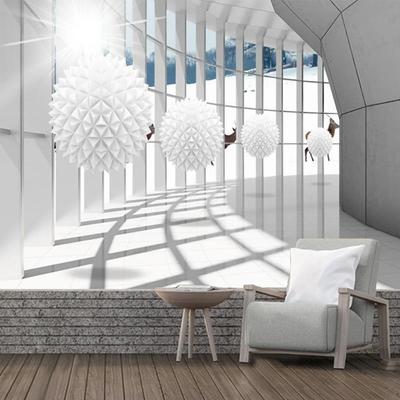 Wallpaper Photo Abstract Geometric Space 3d Stereo Wall Mural Living Room Bedroom Wallpaper Home Decor