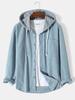 Herren Herbst Winter Schwerer Waffelstrick Kapuzenpullover, Lockere Passform Lässiger Pullover Sweatshirt, Warme Bequeme Reißverschlussjacke