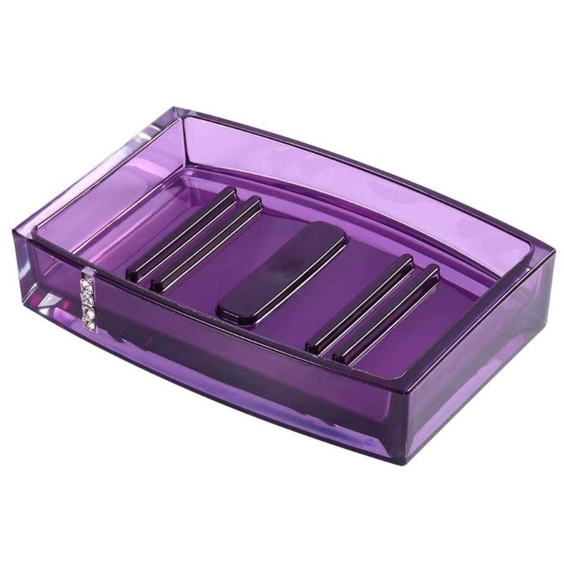 5-teiliges Acryl Badezimmer Organizer Set einschließlich Seifenspender, Zahnbürstenhalter, Becher, Tasse, Luxus Waschtischzubehör