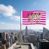 Girl Group American Flag Banner, 3x5 Ft Star Tapestry With Brass Grommets, Polyester Wall Hanging For Bedroom, Dorm, Concert & Fan Merch Decor,