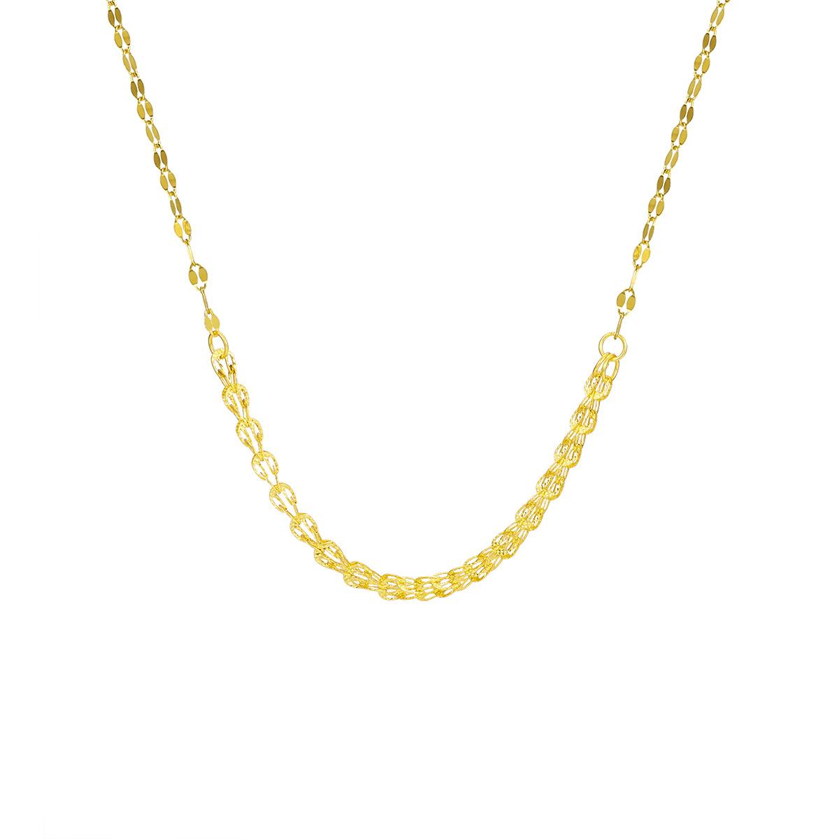 

Цепочка в виде хвоста феникса из стерлингового серебра S925, простая цепочка, новое позолоченное ожерелье в виде губы, модная и простая цепочка на ключицу 925 Silver