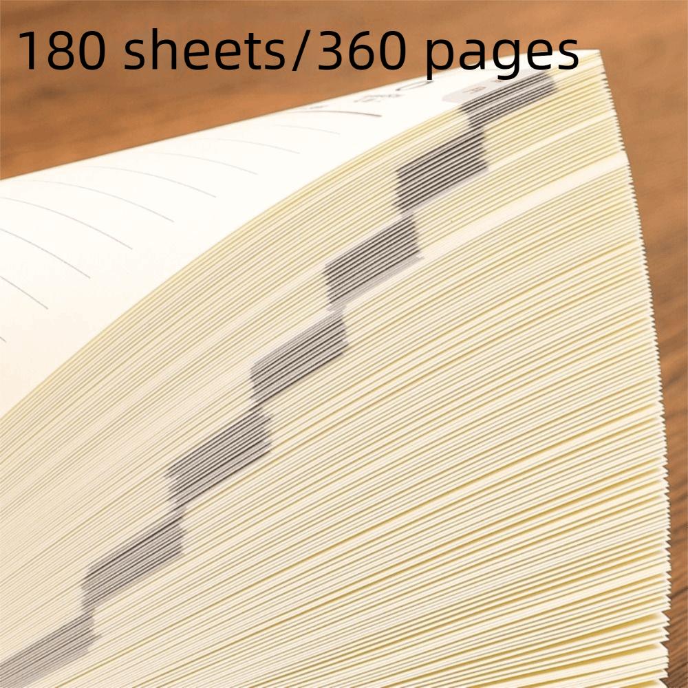 Wear-resistant 2026 Schedule Planner Notepad Pu Leather Office Work Planner  Stationery