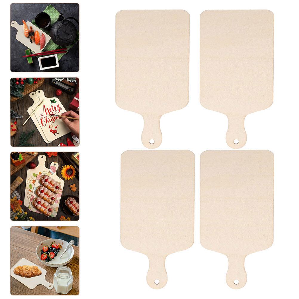 

10 Pcs DIY Wooden Cutting Board Chopping for Crafts Sublimation Drawing Boards Child Decorative Tray 23X8.9X0.3CM