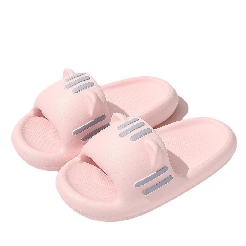 Thick-bottomed cool slippers cute female home bathroom non-slip home indoor male