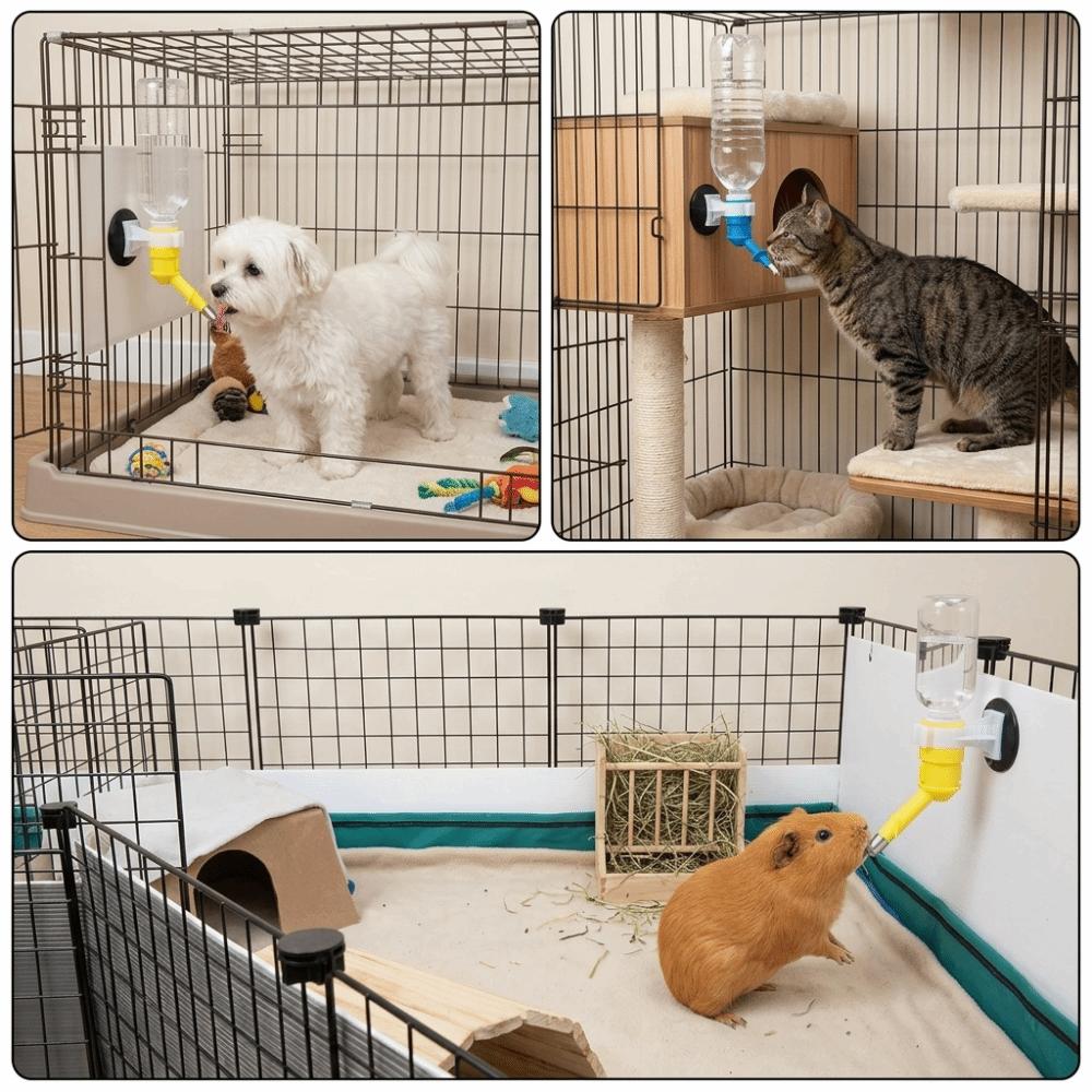 

Bite Resistant Pet Water Dispenser Easy Install Ball Bearing Water Head Indoor Kennel жовтий