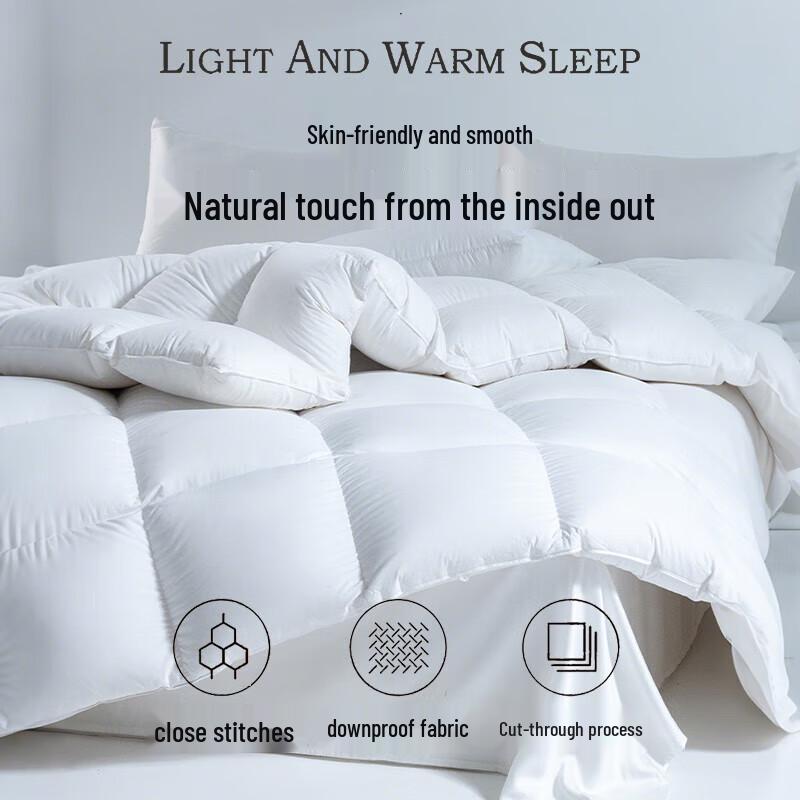 Muji A-Class Antibacterial 100% White Goose Down Winter Comforter