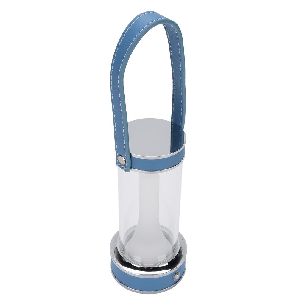 Cordless Table Lamp LED 3 Color Stepless Dimmable Rechargeable Portable Touch Table Lamp with PU Leather Handle for Bedroom Camping