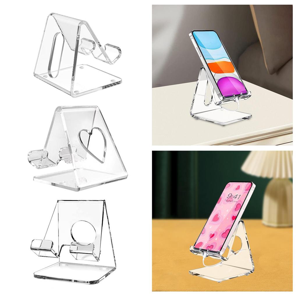 Acrylic Mobile Phone Display Stand Transparent Shelf Stable Practical Portable Holder Creative