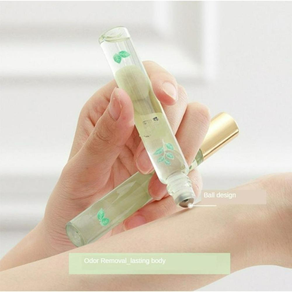 Women's Perfume Roll-on Perfume Green Tea Light Incense Lasting Portable Roll-on Perfume Beautiful and Sweet